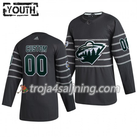 Minnesota Wild tröja Customized Grå Adidas 2020 All-Star Authentic - NHL Tröjor Barn